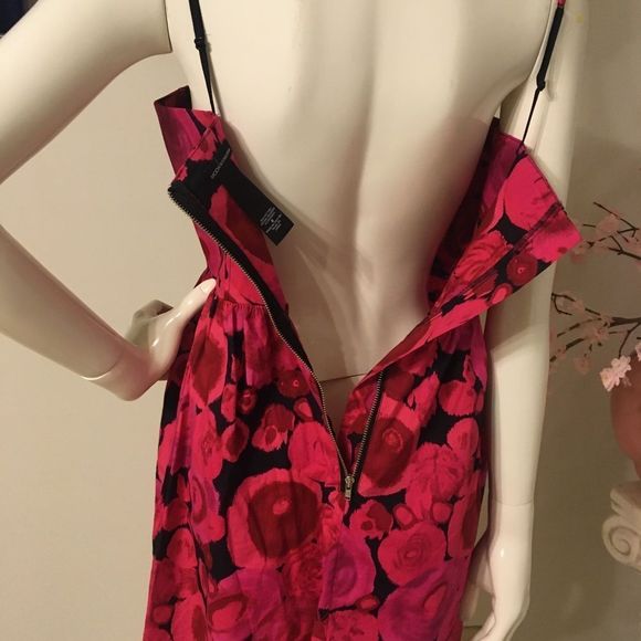 🔥MODA INTERNATIONAL🔥ADJUSTABLE SLEEVELESS CORSET FLORAL MINI🔥SIZE 8🔥 - Picture 6 of 9